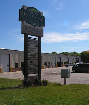 KC Wood Building Street Sign