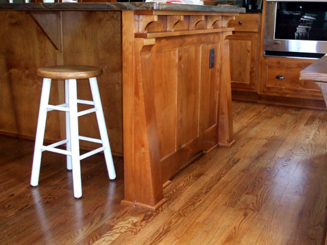 Custom Island with Mission Style legs and design