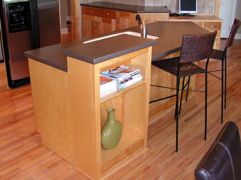 Bookcase on Island End
