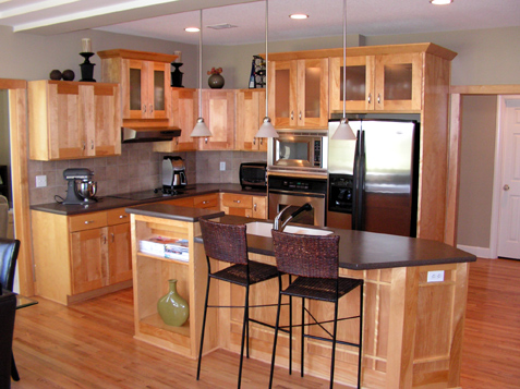 Perspective on this contemporary kitchen