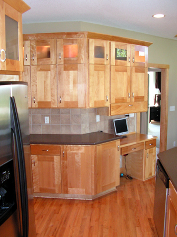 Built-In Desk in kitchen