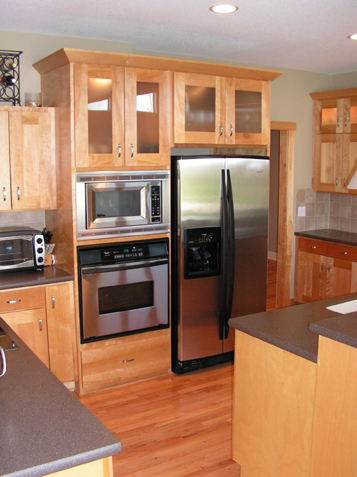Deep Refrigerator Cabinet combined with Built-In Oven & Microwave