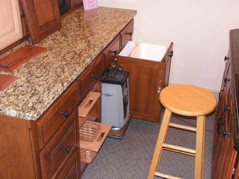 Pullout Trash and Recycle Bin