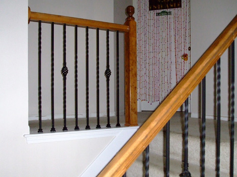 Changed from Wood Spindles to Iron Spindles