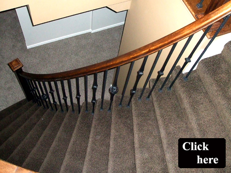 Wrot Iron Spindle Staircase Installation Kansas City