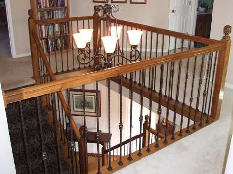balusters installed in handrails Kansas City