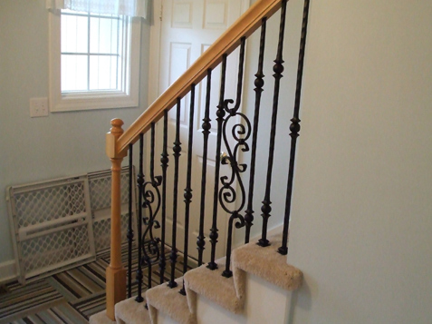 How to replace wood spindles with iron spindles