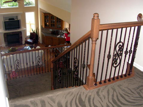 Scroll spindles accent  the basic design