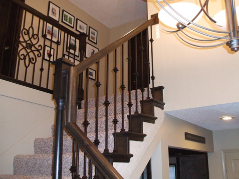 Iron Spindles and New Railing
