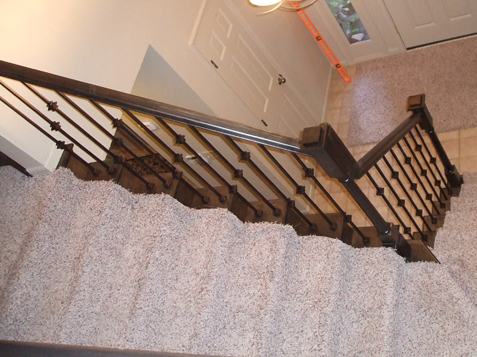 Iron Balusters and Complete Staircase Transformation