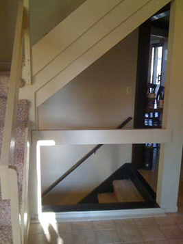 Contemporary Staircase before complete transformation