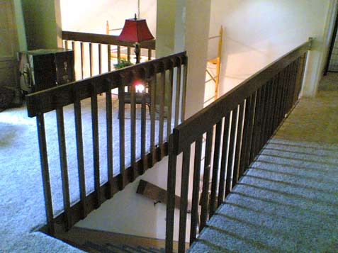 Old style wood spindles date a house