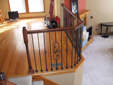 New Stair Posts - Wood