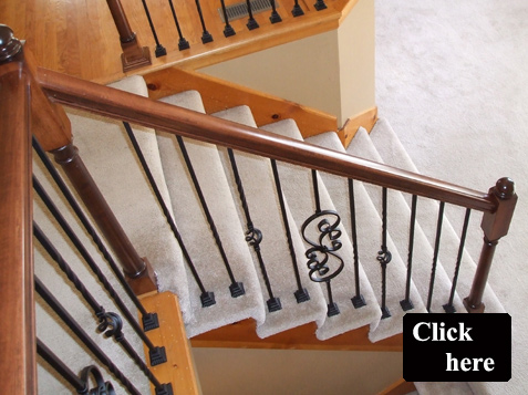 Iron Baluster, Handrail, & Post Replacement