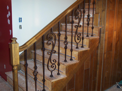 Wrot Iron Spindles and Installation
