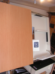 Hospital Patient Room Cabinet - For Computer and Meds