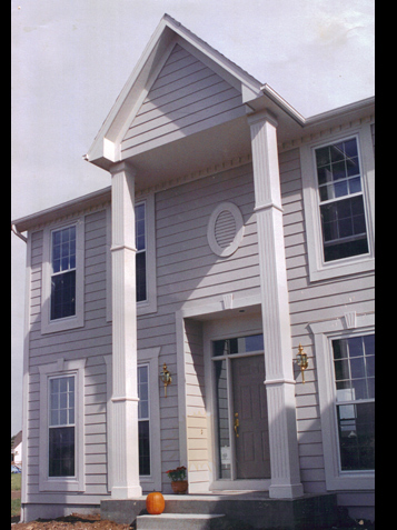 Exterior Fluted Columns