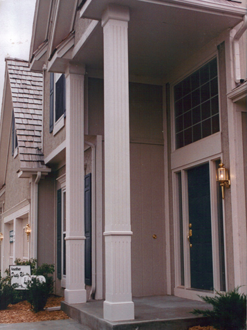 Exterior Fluted Columns