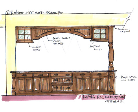 Rendering of Kitchen