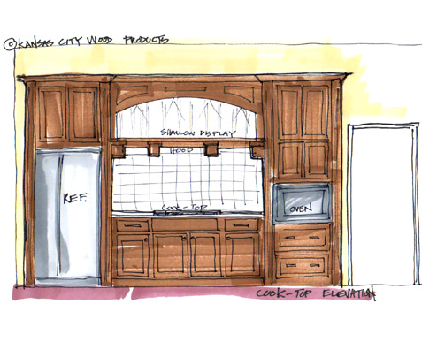 Rendering of Kitchen