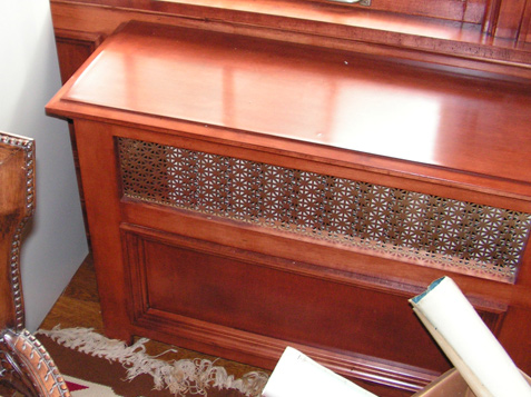 Old Fashioned Radiator Cover Custom - To match the Rooms' Wainscot