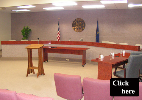 Casework for Breakroom and Countertop for Courtroom