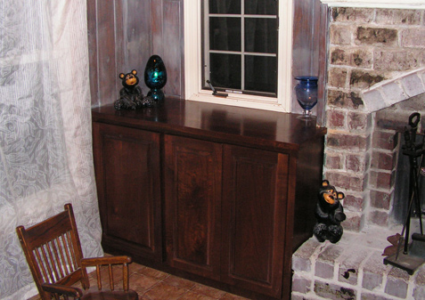 Family Room Entertainment Cabinet for DVD's