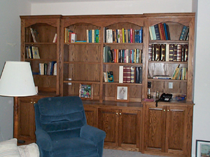 Custom Oak Bookcase