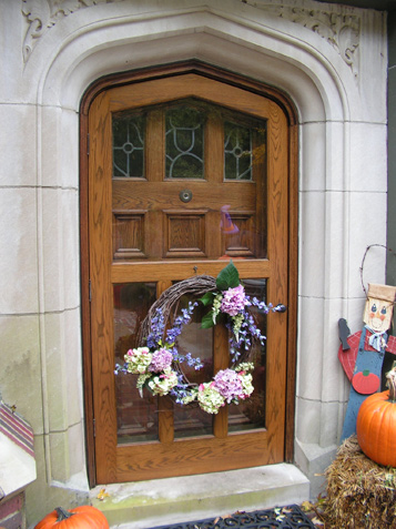 Custom Storm Door - Oak - Inset Style