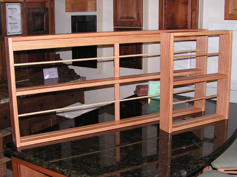 plate racks - wall mounted oak