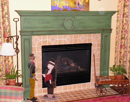 Mantle - Custom with Faux Finish