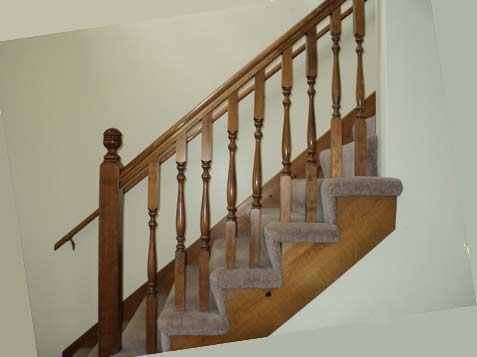 b4 with wood spindles
