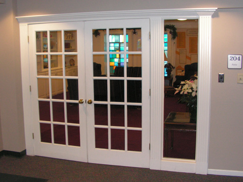 Entrance Doors to Church Parlor