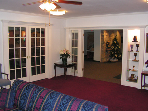 Elegant Fluted Column Entrances to this Parlor with a 'Custom' Look & Feel
