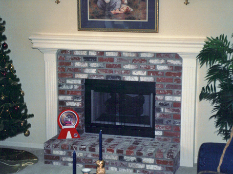 Mantle - Fluted Columns and Box-style Mantle