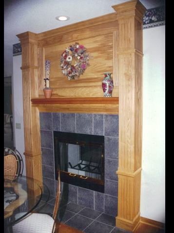 Tall Floor to Ceiling Mantle